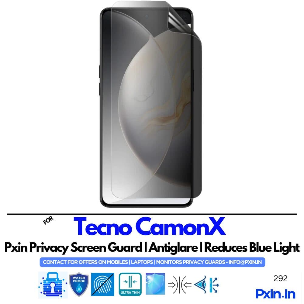 Tecno CamonX Privacy screen guard