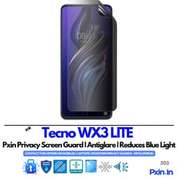 Tecno WX3 LITE Privacy screen guard