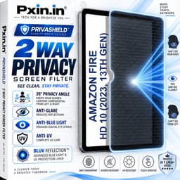 Amazon Fire HD 10 (2023, 13th Gen) 2 Way Tablet Privacy Screen Guard (Anti-Blue & Anti-Glare) - Image 1