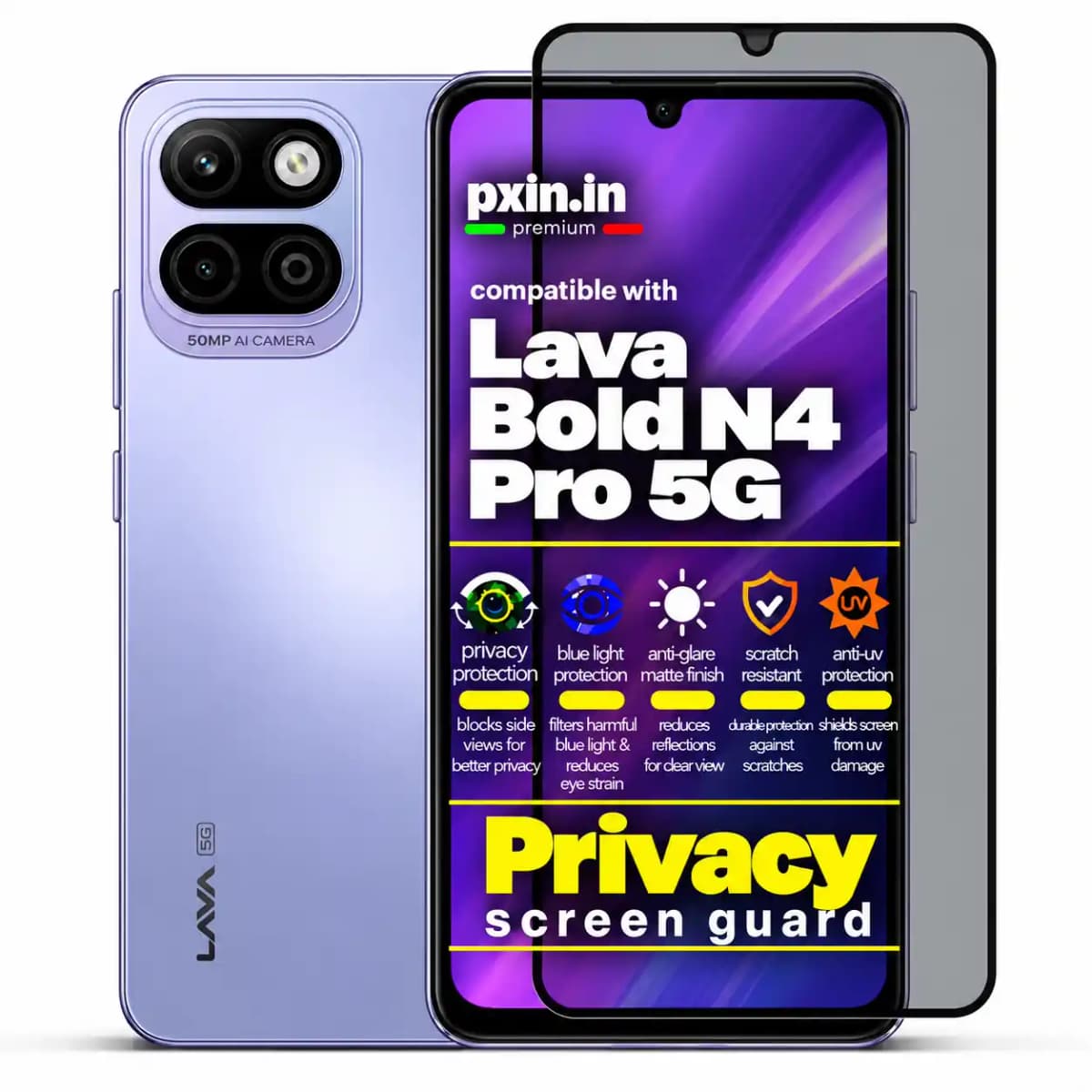 Lava-Bold-N4-Pro-5G-Privacy-Screen-Guard