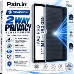 iPad Pro 11 Inch (M1) - 3rd Gen 2 Way Tablet Privacy Screen Guard (Anti-Blue & Anti-Glare) - Image 1