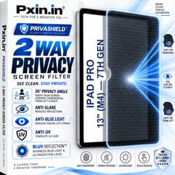 iPad Pro 13 Inch (M4) - 7th Gen 2 Way Tablet Privacy Screen Guard (Anti-Blue & Anti-Glare) - Image 1