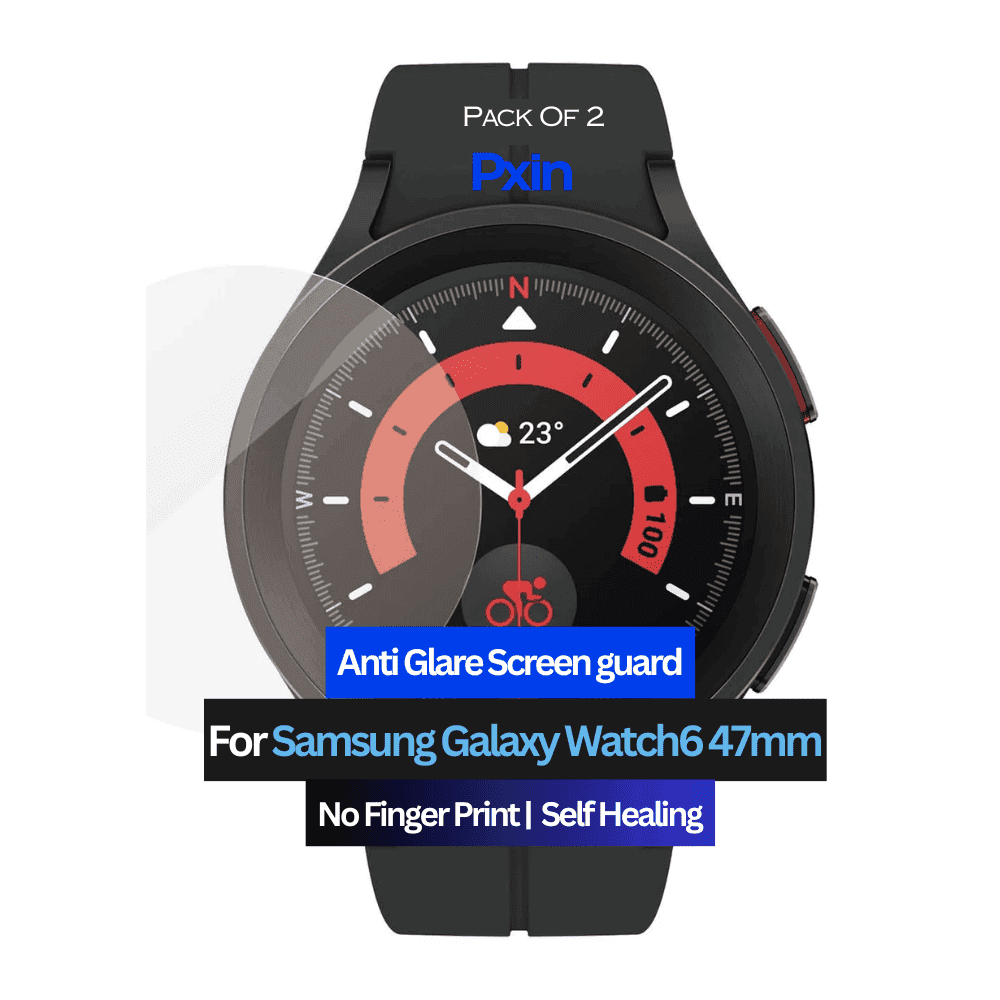 Anti-Glare Screen Guard for Samsung Galaxy Watch6 47mm Smartwatch
