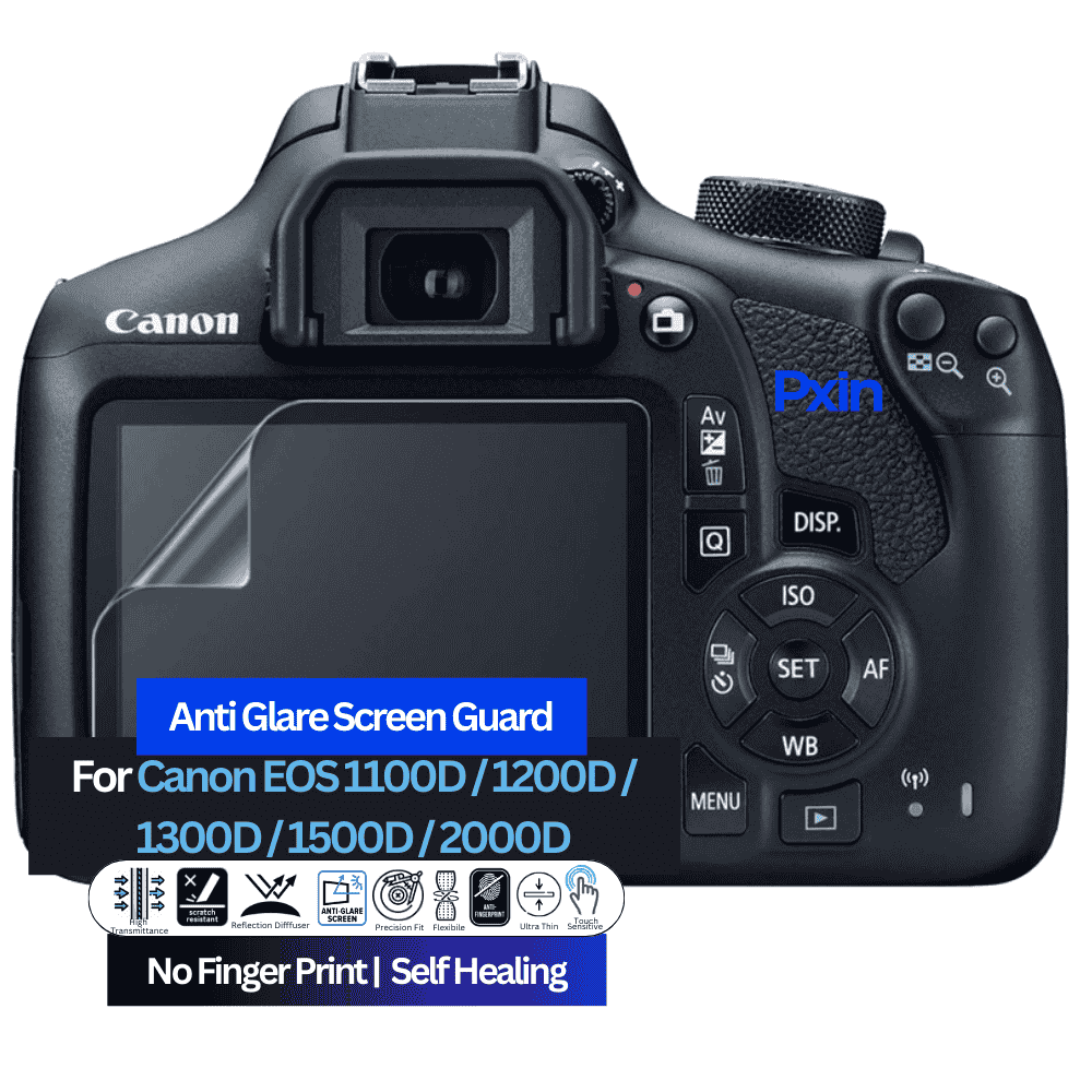 Anti-Glare Screen Guard for Canon EOS 1100D / 1200D / 1300D / 1500D / 2000D Camera