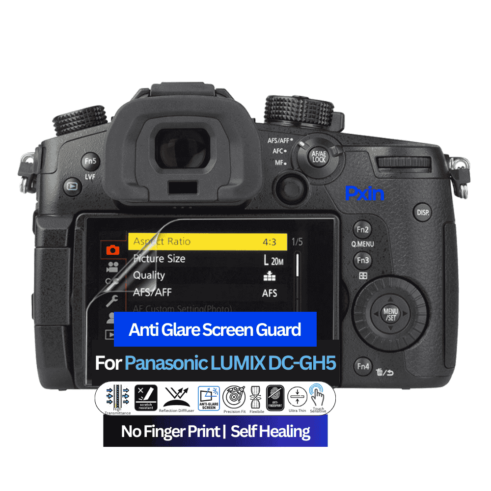 Anti-Glare Screen Guard for Panasonic LUMIX DC-GH5 Camera