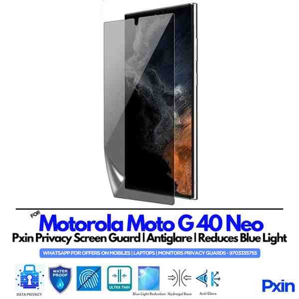 Motorola Moto G40 Neo Privacy Screen Guard