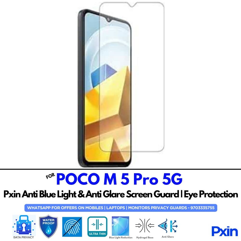 POCO M 5 Pro 5G Anti Glare Screen Guard