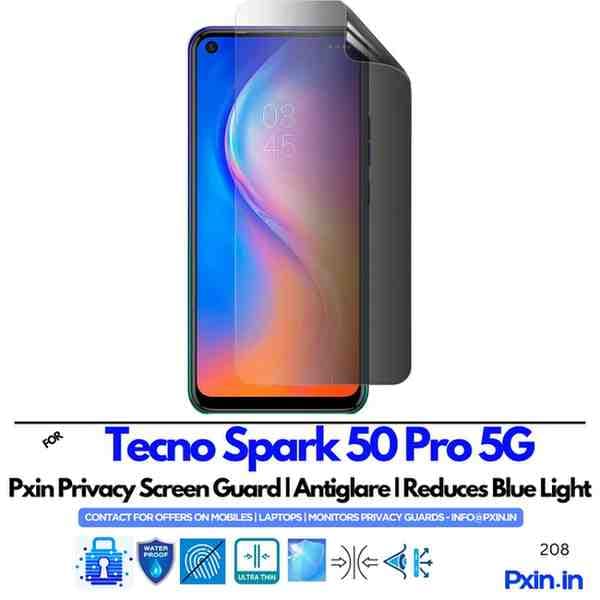 TecnoSpark50Pro5GPrivacyScreenGuard