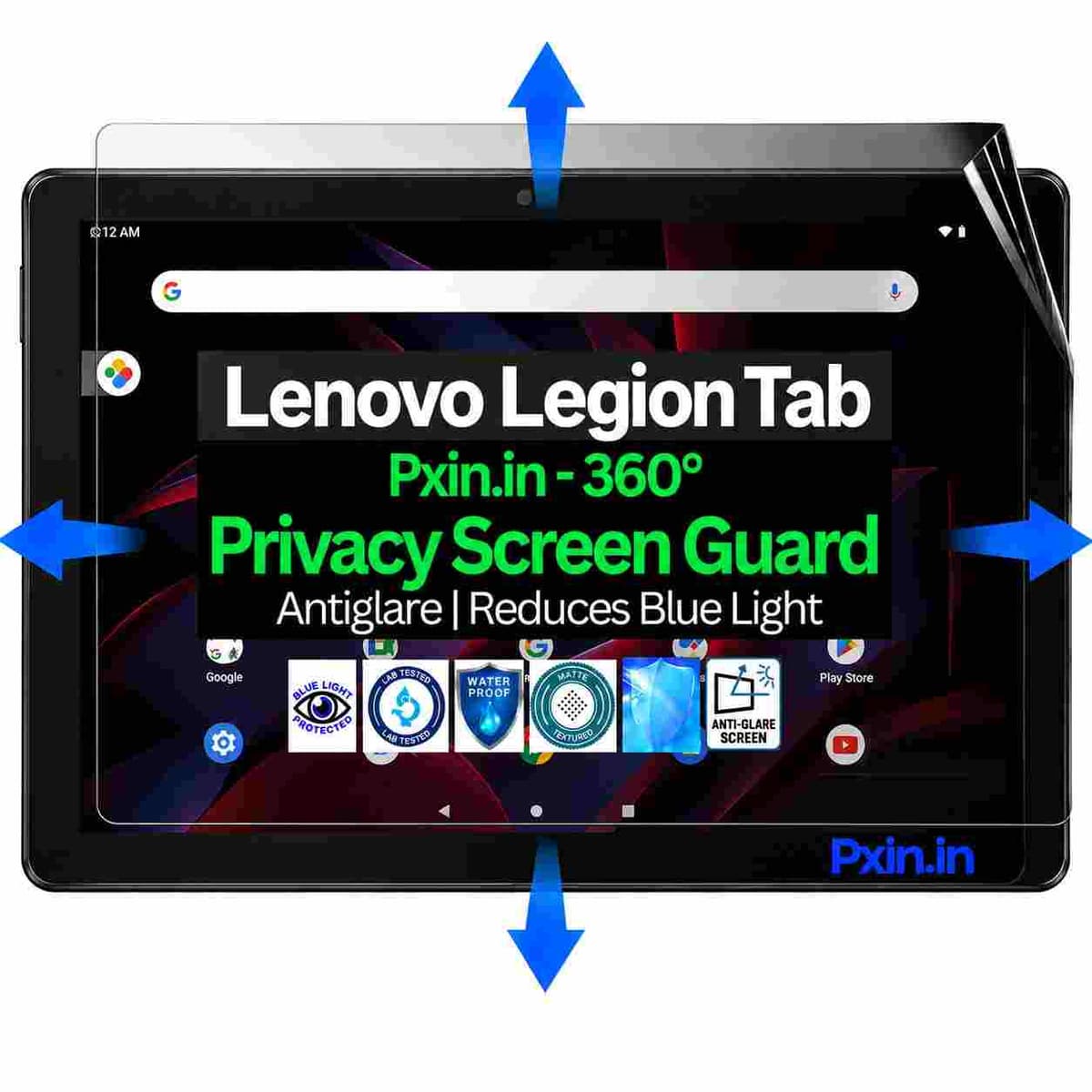 Privacy Screen Guard (Anti-Blue & Anti-Glare) for Lenovo Legion Tab - Image 1