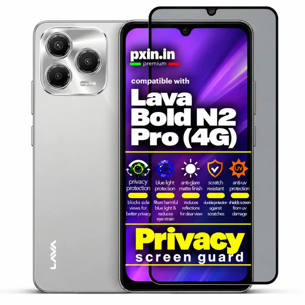 Lava-Bold-N2-Pro-4G-Privacy-Screen-Guard